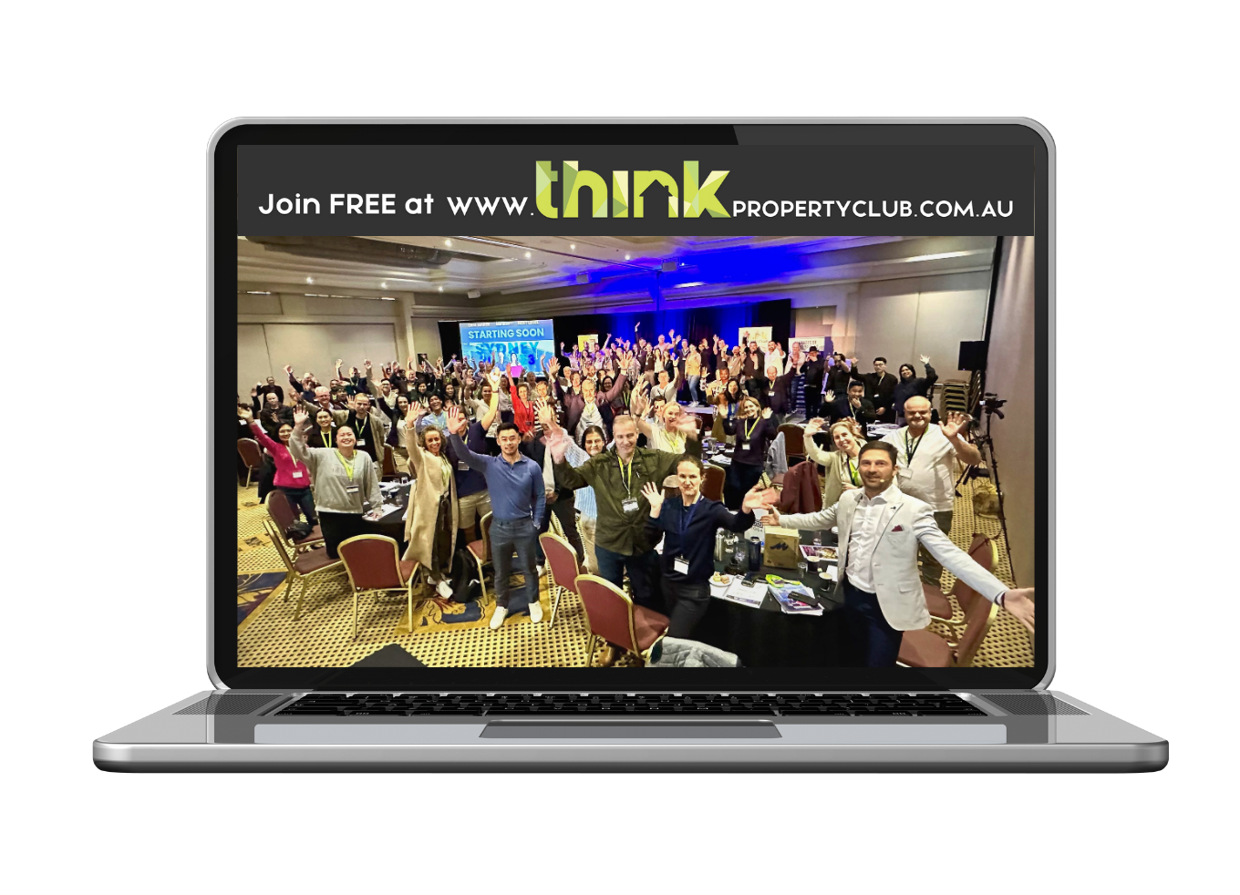 Think Property Club attendees at a training event
